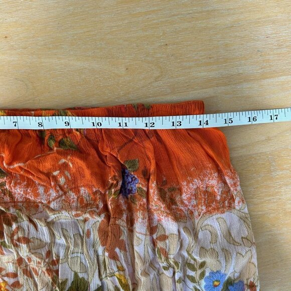 Forbidden Los Angeles Skirt Womens Large Boho Floral Maxi Rayon India - Picture 5 of 6